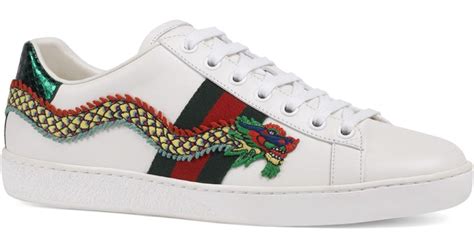 gucci dragon shoes hiels|gucci ace dragon sneakers.